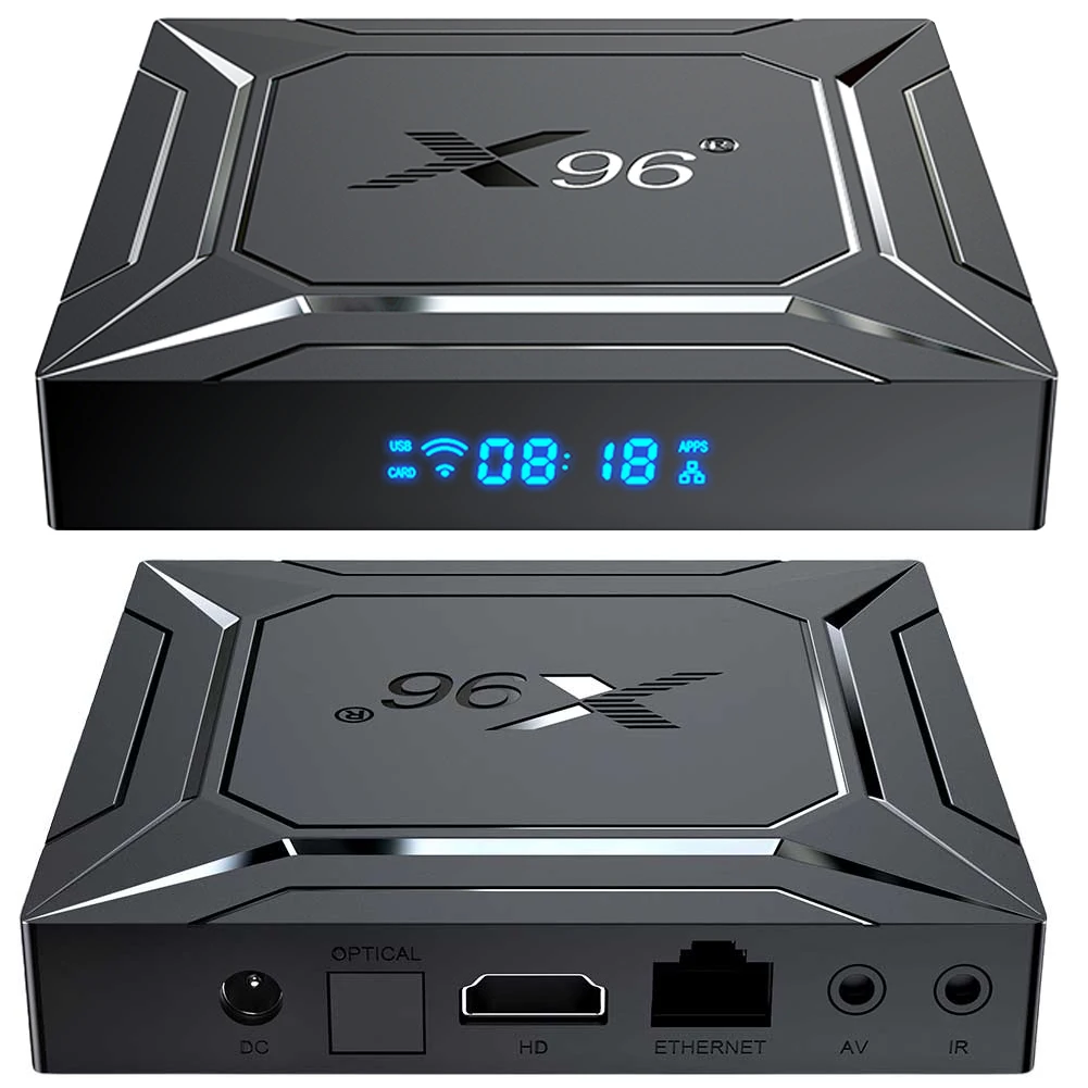 X96 M200 Android 14 Smart TV Box Amlogic S905X5M 4GB 64GB 1000M Android TV Box 2.4G&5G Dual WIFI TV Box DDR4 Smart Set Top Box