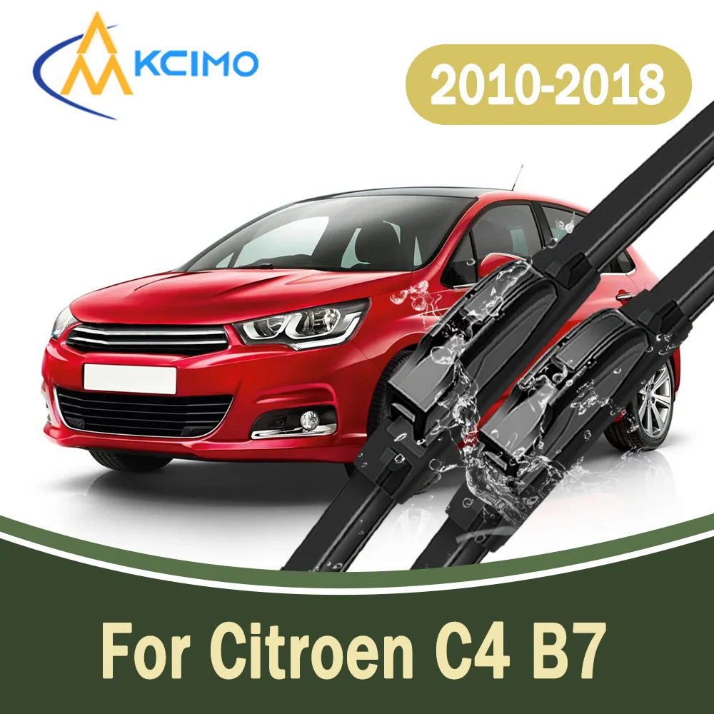 

All-Weather Front Windscreen Wiper Blades For Citroen C4 B7 2010-2018 Silent Long Lifespan Car Windshield Replacement Parts 2Pcs