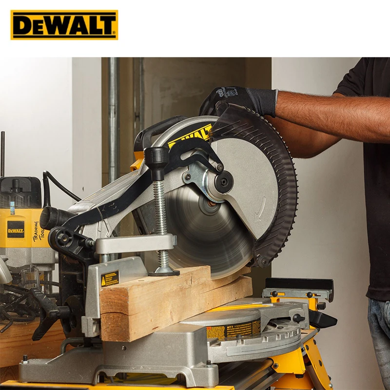 منشار ميتري مركب من DEWALT DWS715 مقاس 12 بوصة منشار كهربائي احترافي لأداة طاقة أرضيات النجارة