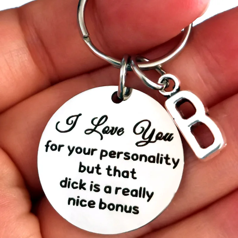 I Love You Funny Gifts Husband Gifs Keychain Valentine’s Day Birthday Christmas Git for Boyfriend Men