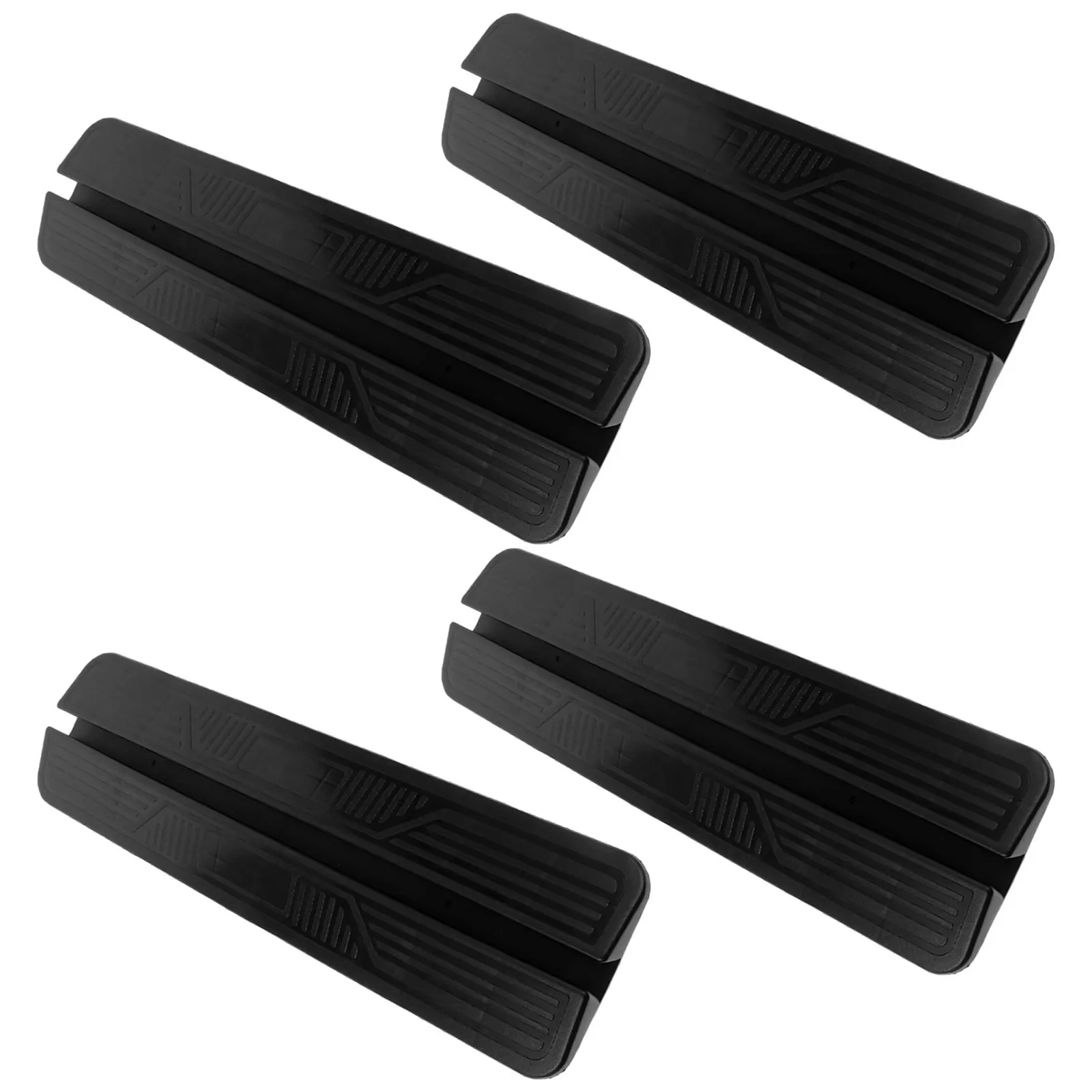 

4Pcs Baby Gate Support Feet Non Slip Ramp 17.7x5.1 Black Baby Fence Stabilizer for Doorway Transition Pet Gate Reinforcement