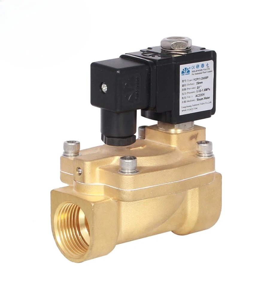 Yongchuang YCP11 PTFE Diaphragm Hot Water Steam Vapor Solenoid Valve Dc24v