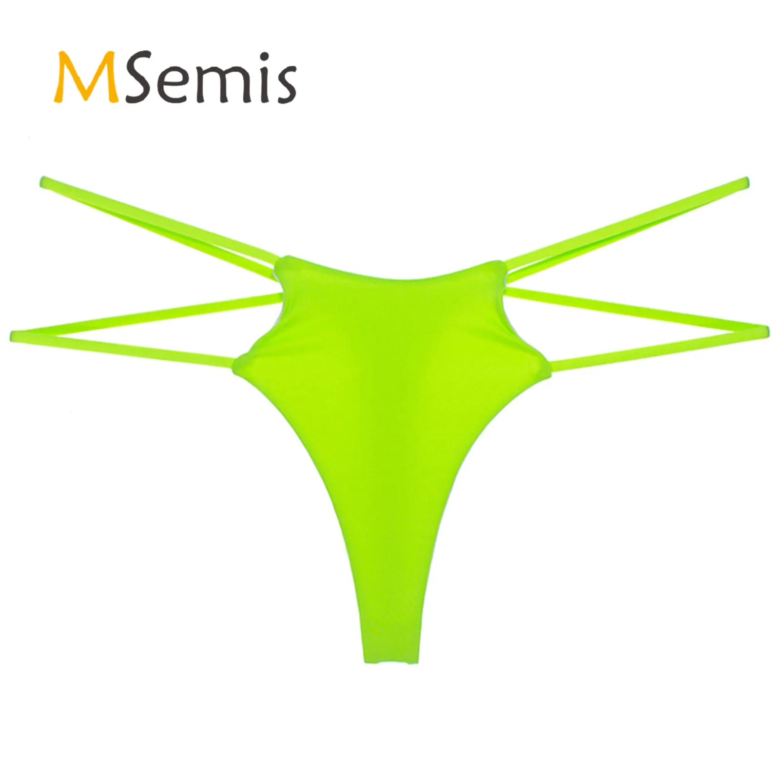 Womens Thongs Briefs Swimsuit  Low Rise Thong Bikini Bottom Beach Sunbathing Bikini Panties Underwear T-back Thongs Swimwear