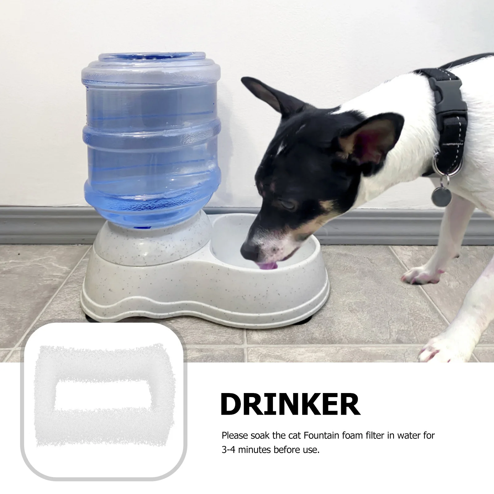 

12Pcs Pet Water Fountain Filters High-Density Replacement Filter Pads Fresh Water Dispenser Filters for Cats Dogs Automatic