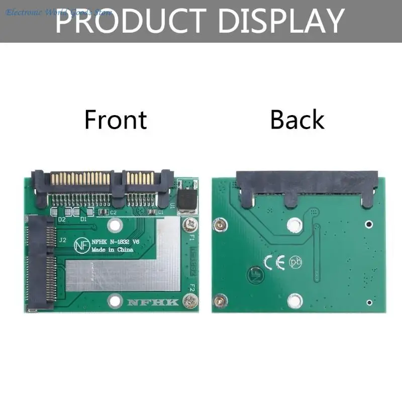 mSATA to 2.5in SATA3 Converter Adapter Mini PCIE SSD Expansion Backwards SATA3.0 6Gbps and SATA3 1.5Gbps