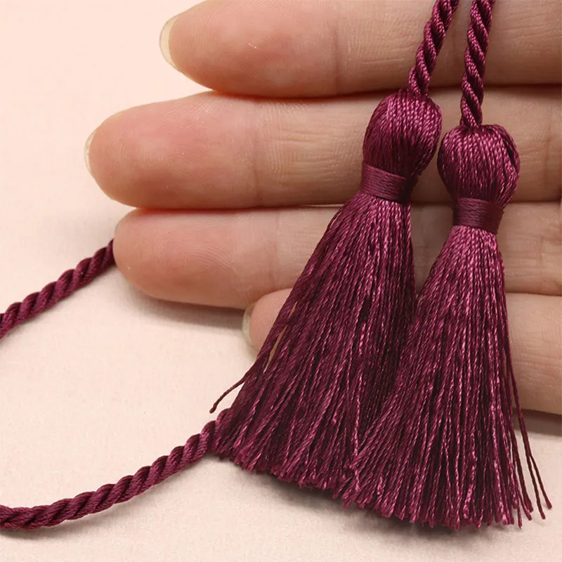 5/10 قطعة 54 سنتيمتر مزدوجة شرابة طويلة حبل هامش تقليم اليدوية الحرير المرجعية شرابات DIY بها بنفسك الحرفية الملابس الخياطة إكسسوارات الستائر