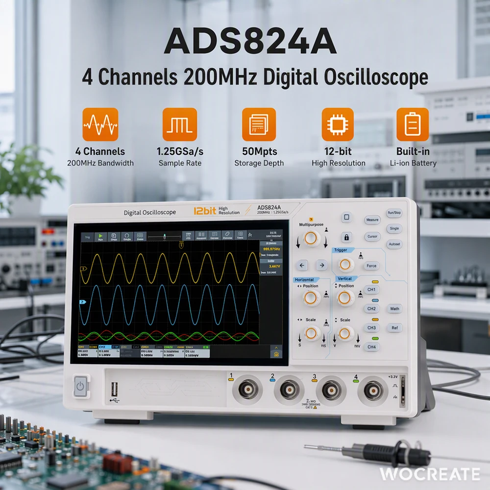 Desktop Oscilloscope in Physics Laboratory