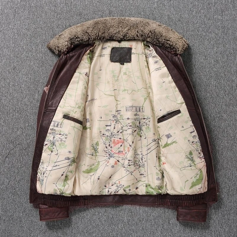 Giacca Bomber Invernale Uomo In Ecopelle – Stile Aviatore Con Collo In Pelliccia