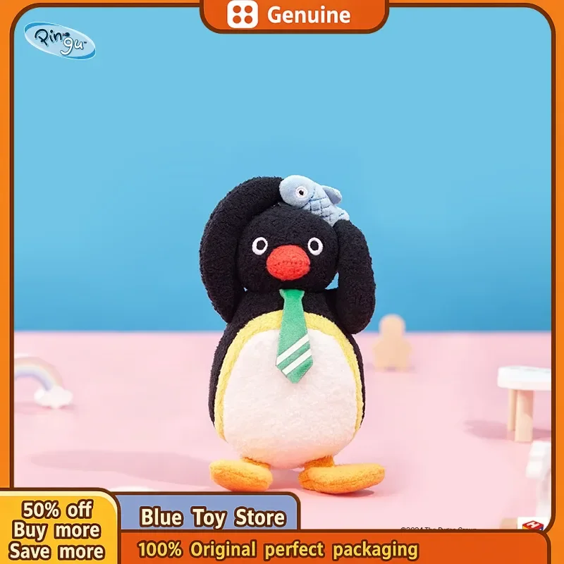 Genuino Pingu Kawaii Pinga Robby Ornamenti Ciondolo Pinguino Simpatico Peluche Bambola Regalo Borsa per Bambole Decorazioni Appese Modelli di Collezione