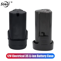 Plastic Shell New Lithium Electric Drill Rechargeable Battery Case12V Lithium Battery Case Li-Ion Rechargeable Battery Pack