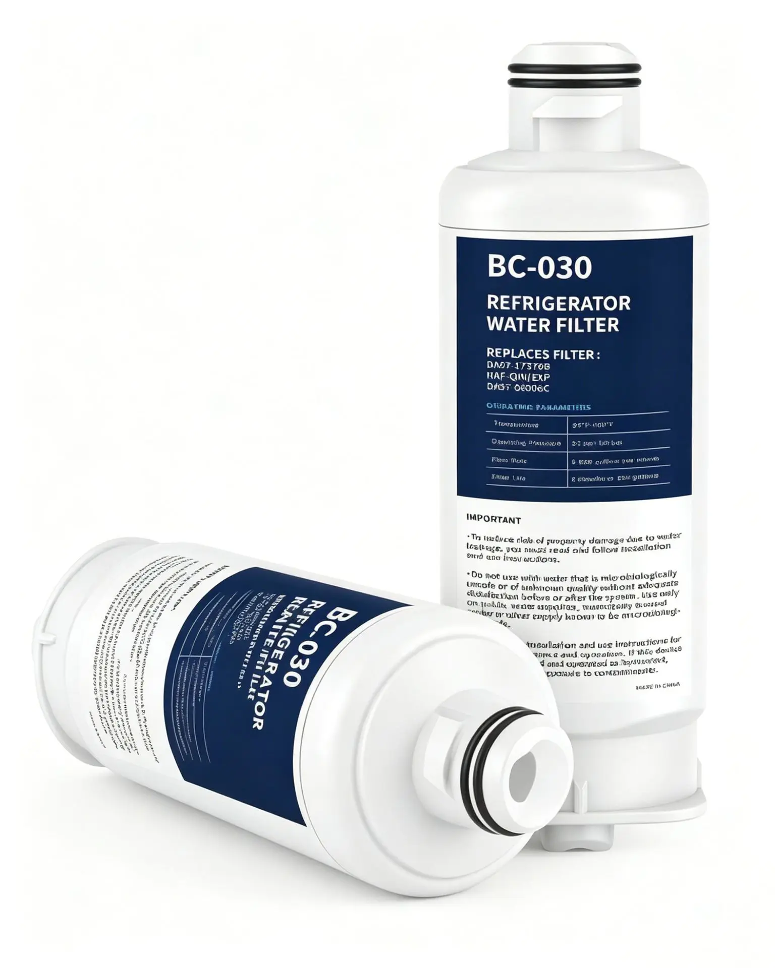 

Refrigerator Water Filter 2-Pack Replacement Filter Fits DA97-08006C RS27T5200SR WS645A RS22T5201SR RF24R7201SR
