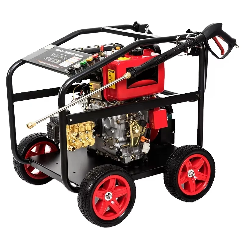 Commercial grade 150 bar diesel pressure washer, portable powerful water jet cleaning machine