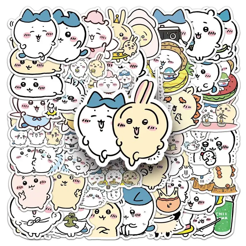 51Pcs Cartoon Chiikawas Stickers Lovely Anime Cute Pet Profile Picture Sticker Toys Waterproof Phone Laptop Water Cup Decals