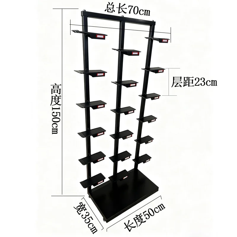 Picture 7: New shoe store shoe rack fashion combination multi-layer shoe store display rack bag store display cabinet window