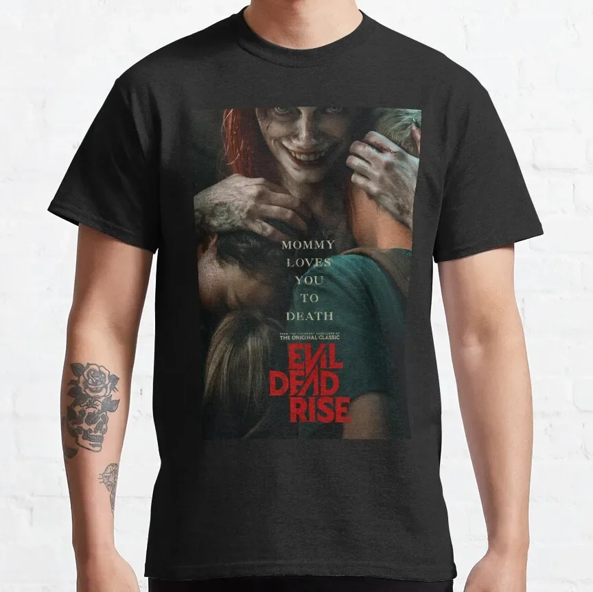 Evil Dead Rise Movie Evil Dead Rise Classic T-Shirt Custom Aldult Teen Unisex Digital Printing Tee Shirts Custom Gift Xs-5Xl