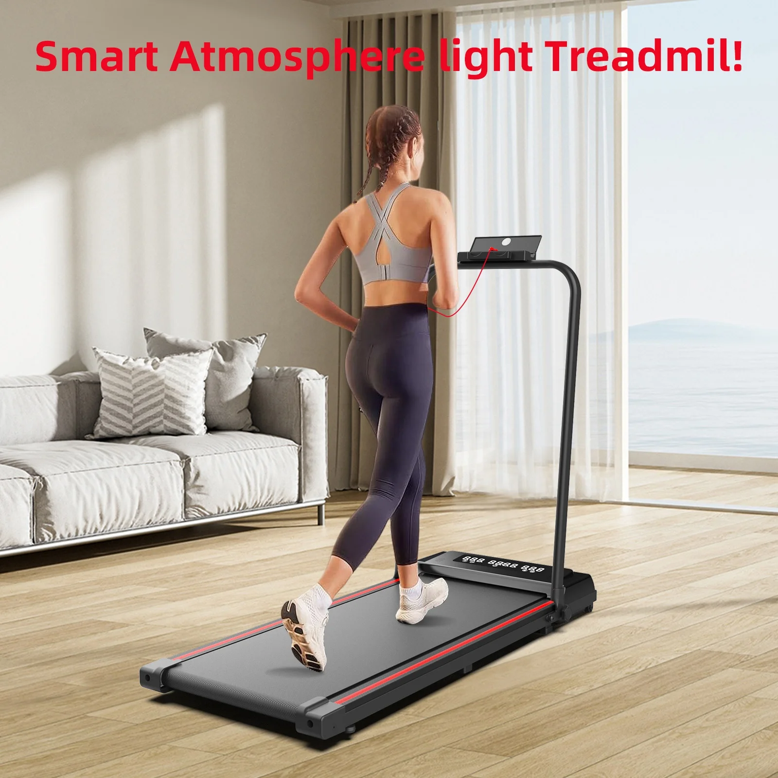 Tappetino da passeggio portatile pieghevole Mini sotto la macchina per tapis roulant da scrivania che corre il fitness manuale elettrico
