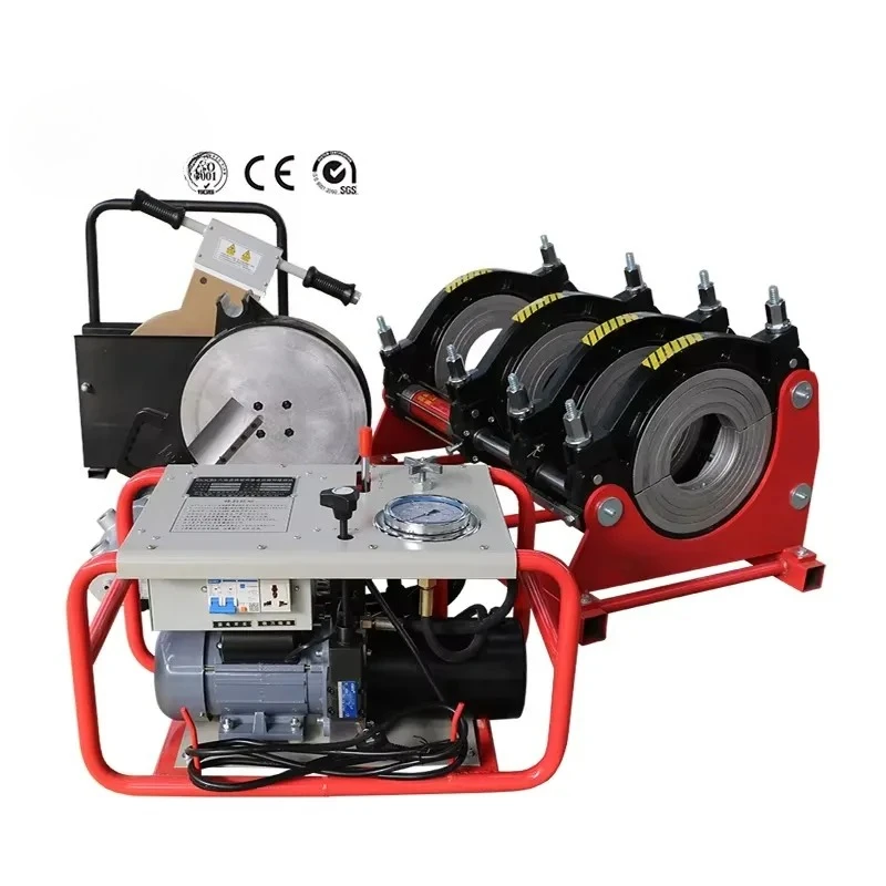 HDPE مصنع 90 315 مللي متر آلة لحام بعقب الانصهار آلة لحام أنابيب البولي