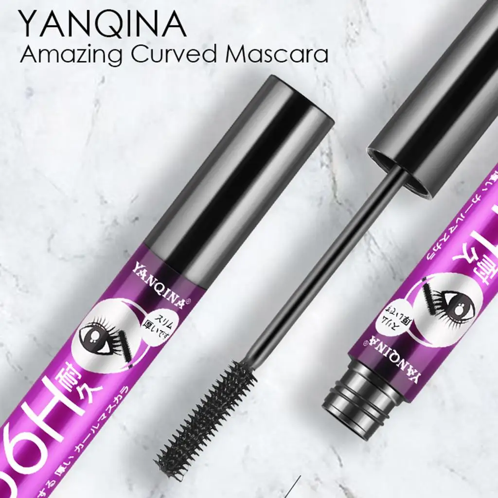 Mascara pour cils de maquillage imperméable, volumisant et UNIS issant, violet, sans grumage, 6x3D