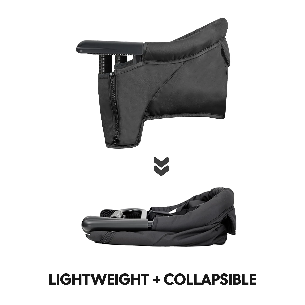 كرسي طعام مع تركيبات ثابتة، وطاولة طعام وكراسي قابلة للطي للأطفال، وكراسي طعام محمولة للتخييم في الهواء الطلق #6