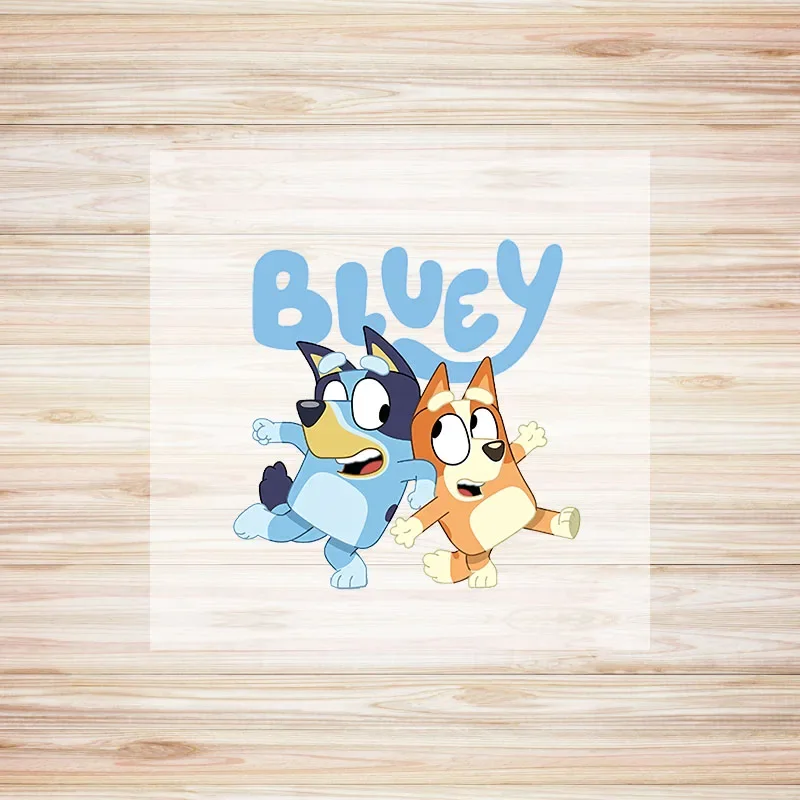 Blueys Bingo Iron Transfer милый мультфильм аниме серии нашивки детская одежда DIY для футболки толстовка шапки аппликации наклейка подарок