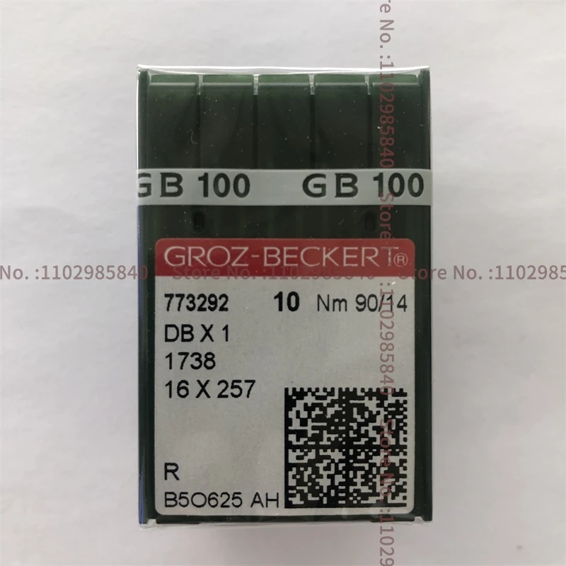 100 SZTUK DBX1 DB*1 Niemieckie igły Groz-Beckert 7 8 9 10 11 12 14 16 18 19 20 21 Przemysłowa maszyna do szycia Lockstitch 10 Małe pudełko