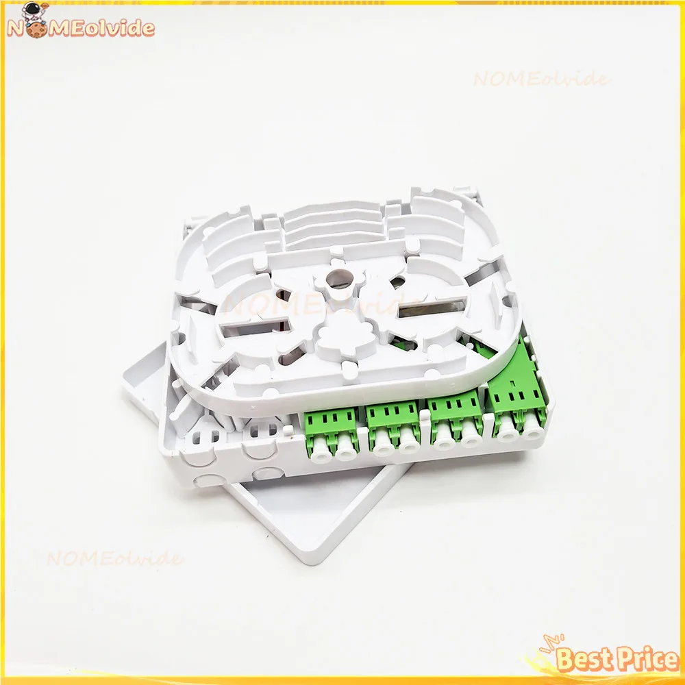 1pc 4 Core FTTH Optic Termination Ftth 4 Ports Optical Fiber Panel Box With LC APC UPC Connectors