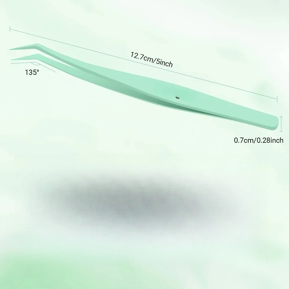 1Pc DIY Lashes Tweezers Non-stick No Sticky Anti-adhesive False Eyelashes With Adhesive-free Lashes No Glue Makeup Tool