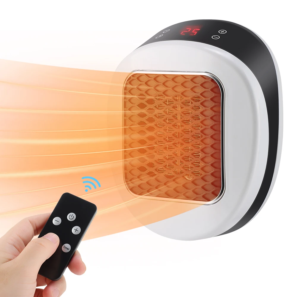Wall Outlet Space Portable Electric Heater Room Heater Home Appliance Warm Air Blower Winter Fast Warmer Machine Remote Control
