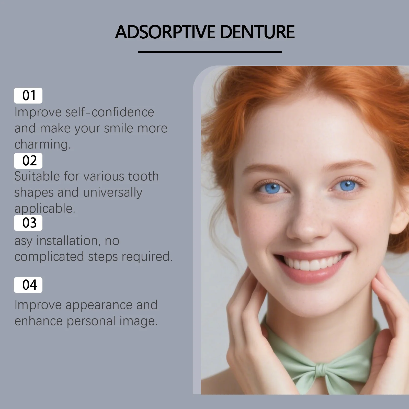 치아 없는 사람들을 위한 실리콘 틀니, 틀니, 가짜 치아, 풀세트 상하 치아, 임시 덴탈 베니어, 미백 틀니 교정기