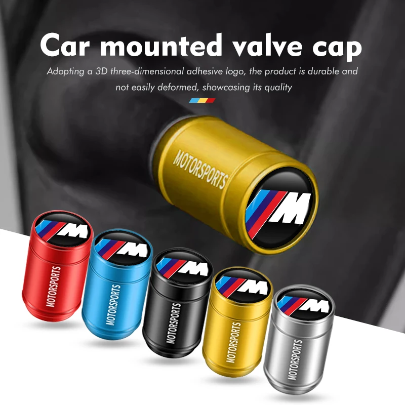 Комплект из 4 колпачков на ниппель для шин BMW (E93, F10, F20, F30, F40, F15, F25, F26, F31, F49, F86, M3, M5, X3)