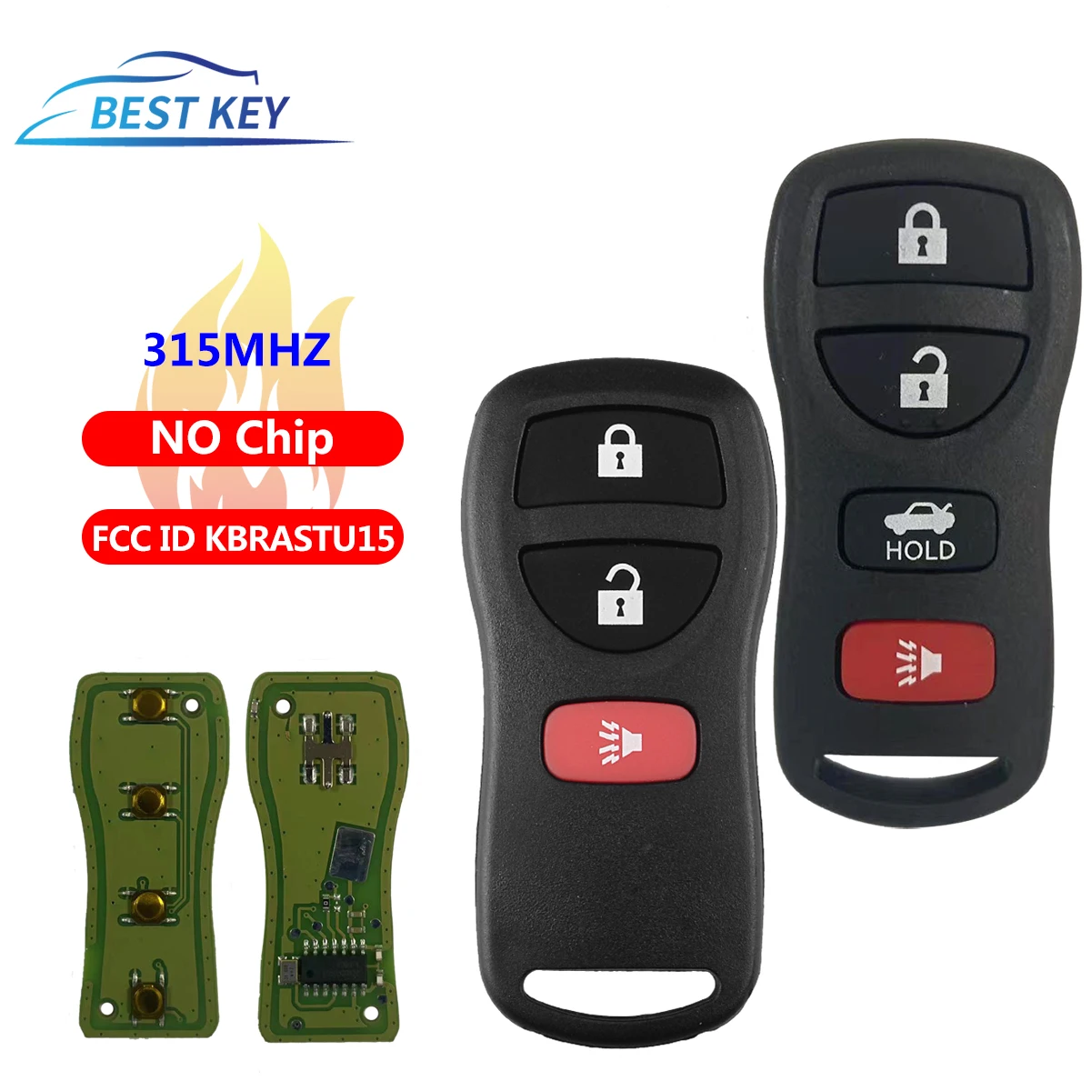 BEST KEY Smart Contro LCar Key For NISSAN Pathfinder Titan Versa Maxima Frontier Xterra Murano INFINITI 315mhz FCC KBRASTU15