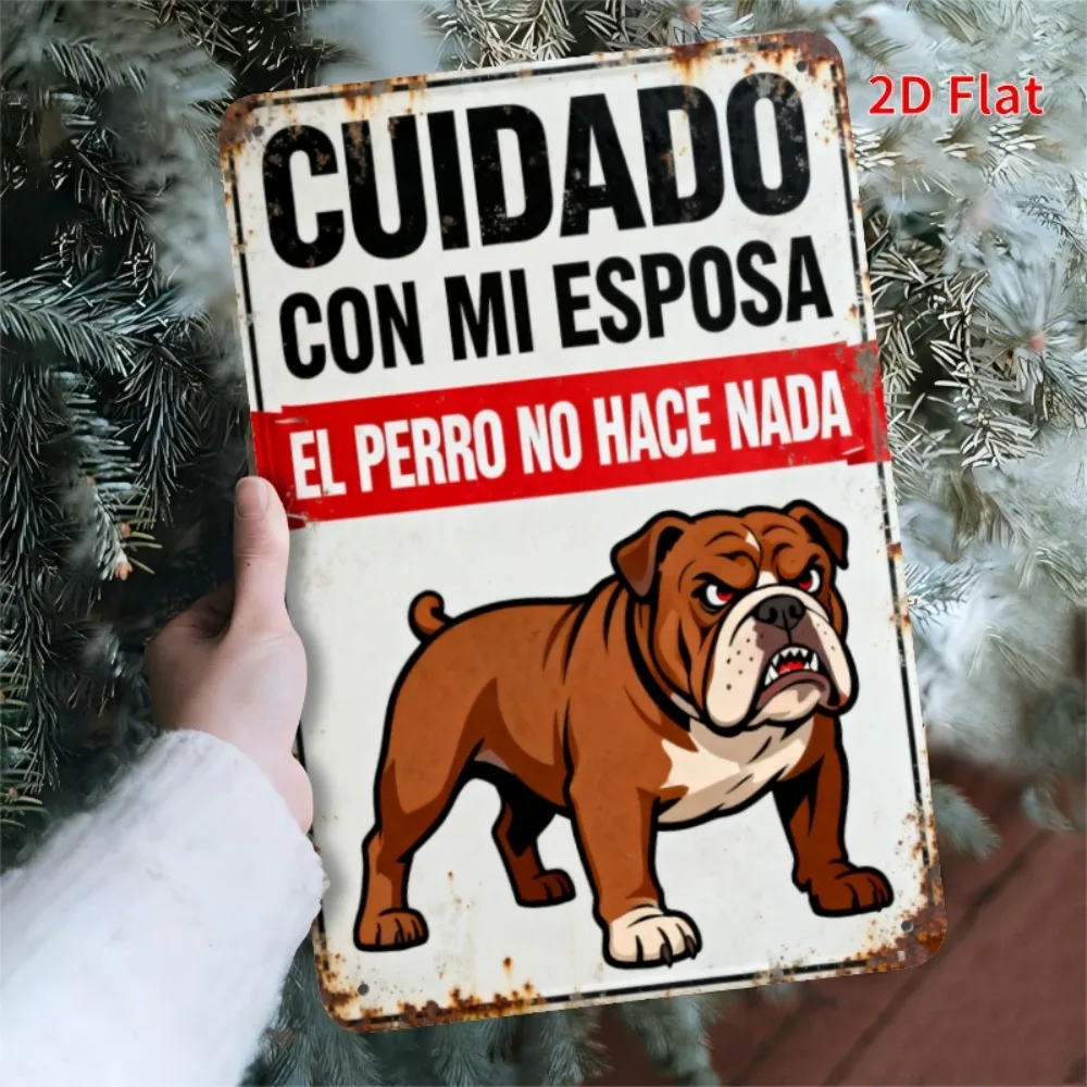 Vintage Spanish Humor Metal Sign | Iron Wall Art for Indoor & Outdoor, Rainproof | Easy Hang for Bar, Garage, Man Cave