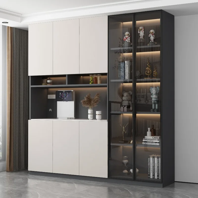 Storage Designer Bar Cabinet Commercial Shop Modern Wood Luxury Whiskey Wine Cabinet Restaurant Vitrina Drinking Bar Furniture