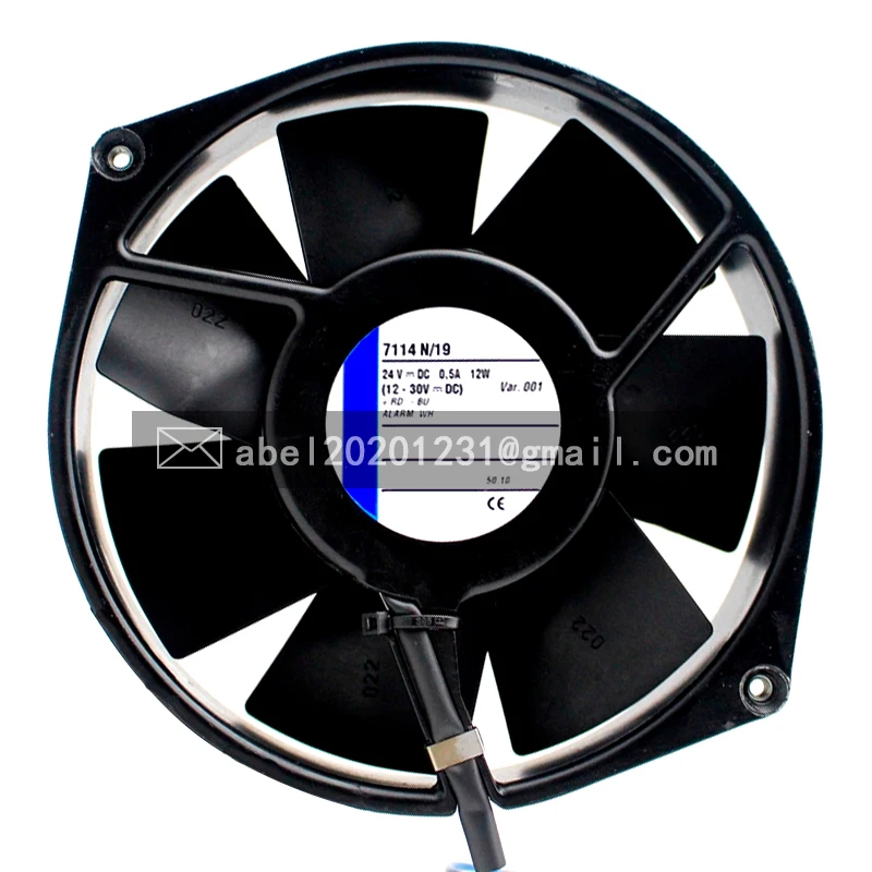 

BRAND NEW 7114N/19 7114 N/19 DC 24V 0.5A 12W ORIGINAL COOLING FAN COOLER 15038 150*38MM