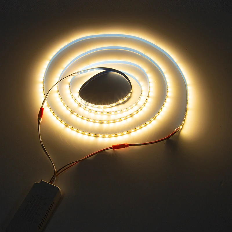 Three colors 200D 5B10CX2 2835 LED strip constant current LED ribbon 3 meters 60Wx2colors light belt be used in chandeliers