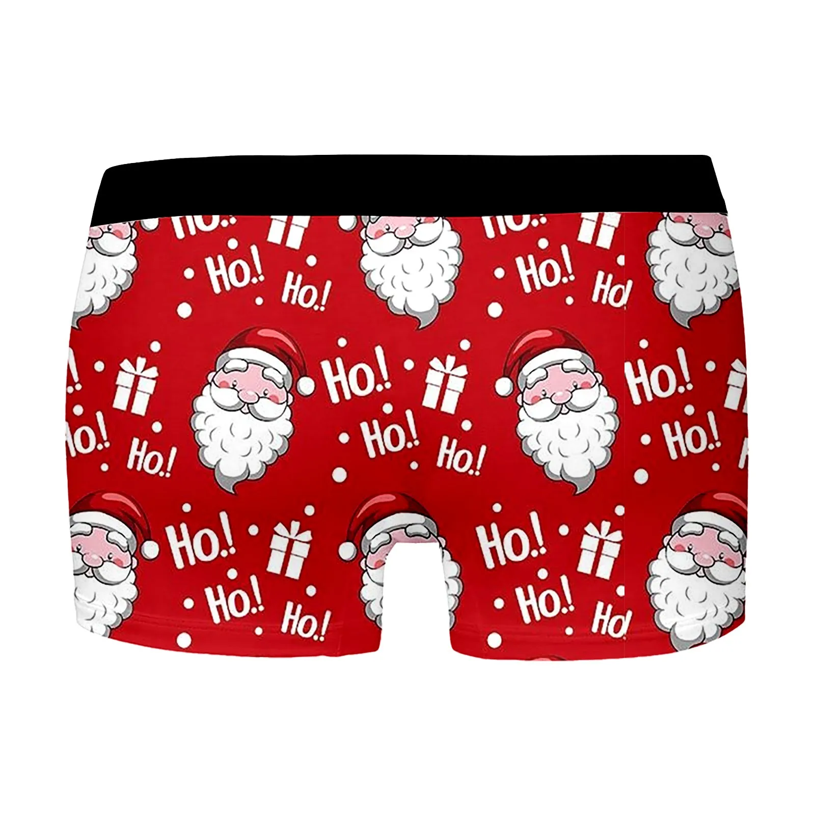 Christmas Mens Boxers Funny Santa Claus Print Boxer Shorts Underwear New Years Underpants Xmas Panties Convex Lingerie