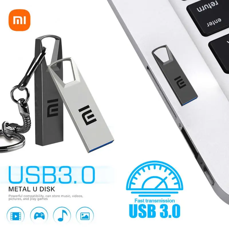 Xiaomi 2TB Pen Drive Mini Metal Usb Memory Stick 512GB Usb Flash 128GB Type-C Pendrive U Disk Usb3.0 Usb Drive Memoria Usb Stick