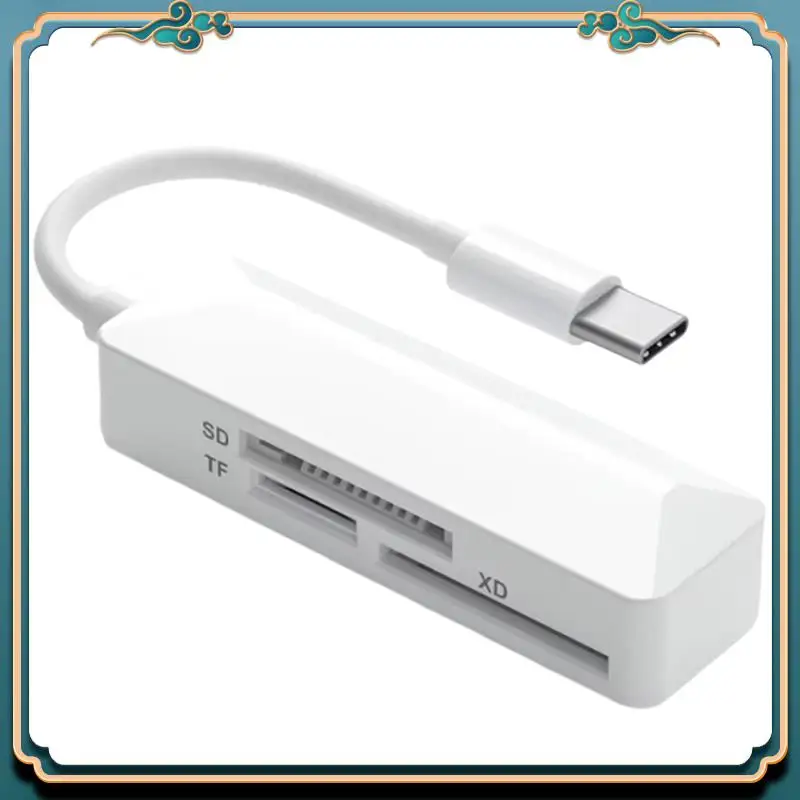 (신규)-3 In 1 카드 리더기 범용 SD TF SD 카드 리더기 USB C 고속 메모리 카드 리더기 변환기(휴대폰 노트북용)