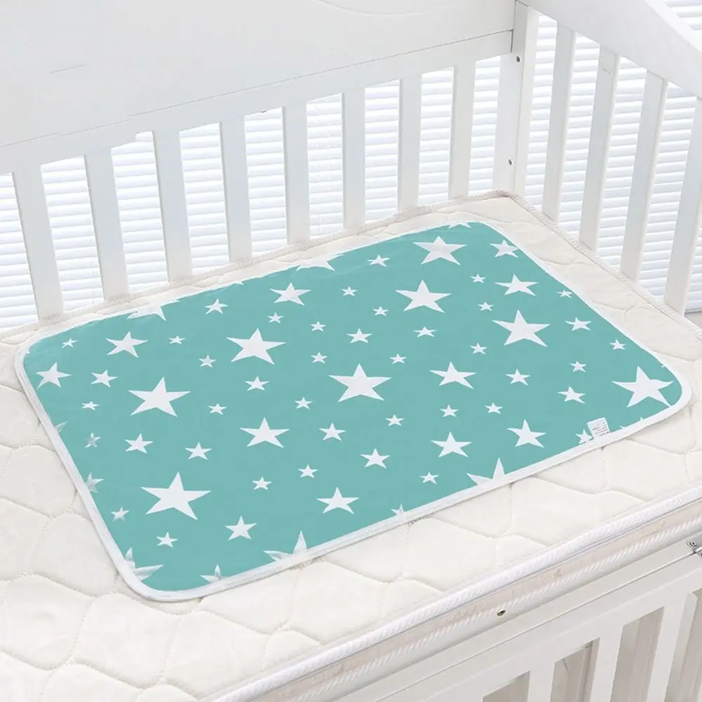 

Складной дизайн, коврик для пеленания детских подгузников, хлопковый материал, водонепроницаемый чехол, портативный пеленальный коврик, многоразовый коврик, супервпитывающий материал