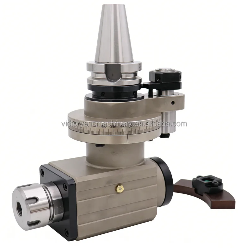 

AG90-ER32-60 90 Degree Right Angle Milling Head BT40 Spindle 360° Adjustable Angle Head for CNC Milling Machine
