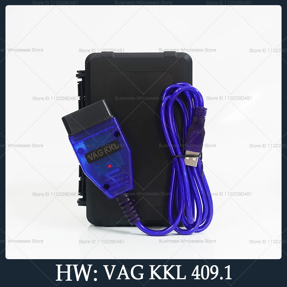 VAG KKL 409 Software VCDS Lite 1.2 VAG-COM KKL Cable USB Interface OBD2 Scanner for Au,di, Se,at, Sko,da, Volks,wagen