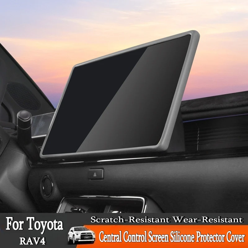 

For Toyota RAV4 2026 Central Control Screen Silicone Protector Cover Navigation Display Screen Frame Car Interior Accessories