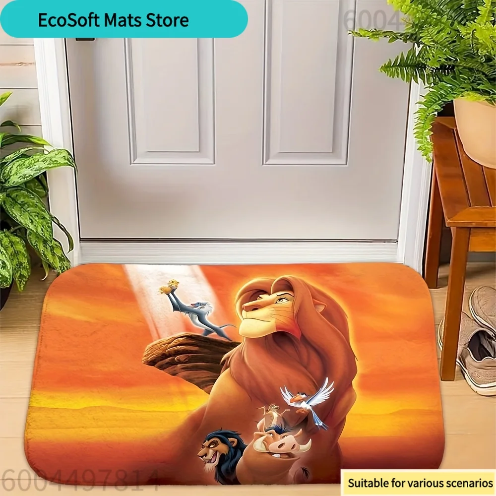 Alfombras de baño autorizadas por Disney, 1 unidad, Simba, El Rey León, alfombrillas de lana, disponibles en varios tamaños, versátiles para uso diario, Sui