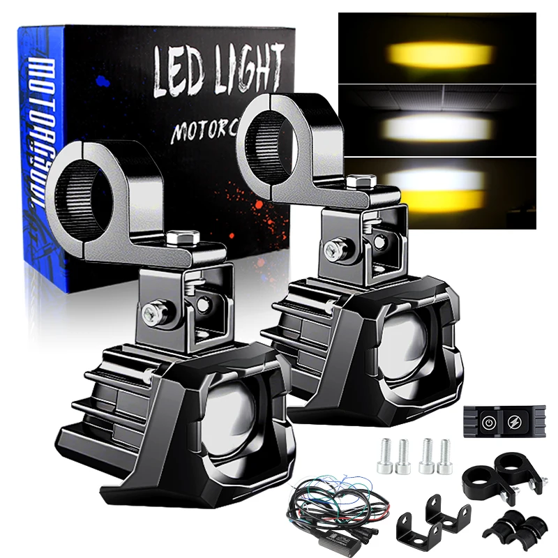 

Upgrade Motorcycle Fog Light Auxiliary Lights Brighter Lamp 80W 6000K For BMW R1200GS K1600 YAMAHA Suzuki Ducati Honda Kawasaki