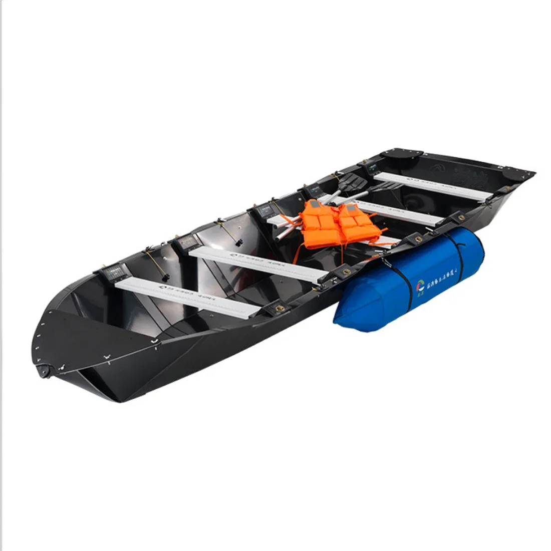 3.2m Portable Folding Boat Luya Fishing  Boat 2/4/6 Person High Speed Hard Bottom Assault Boat