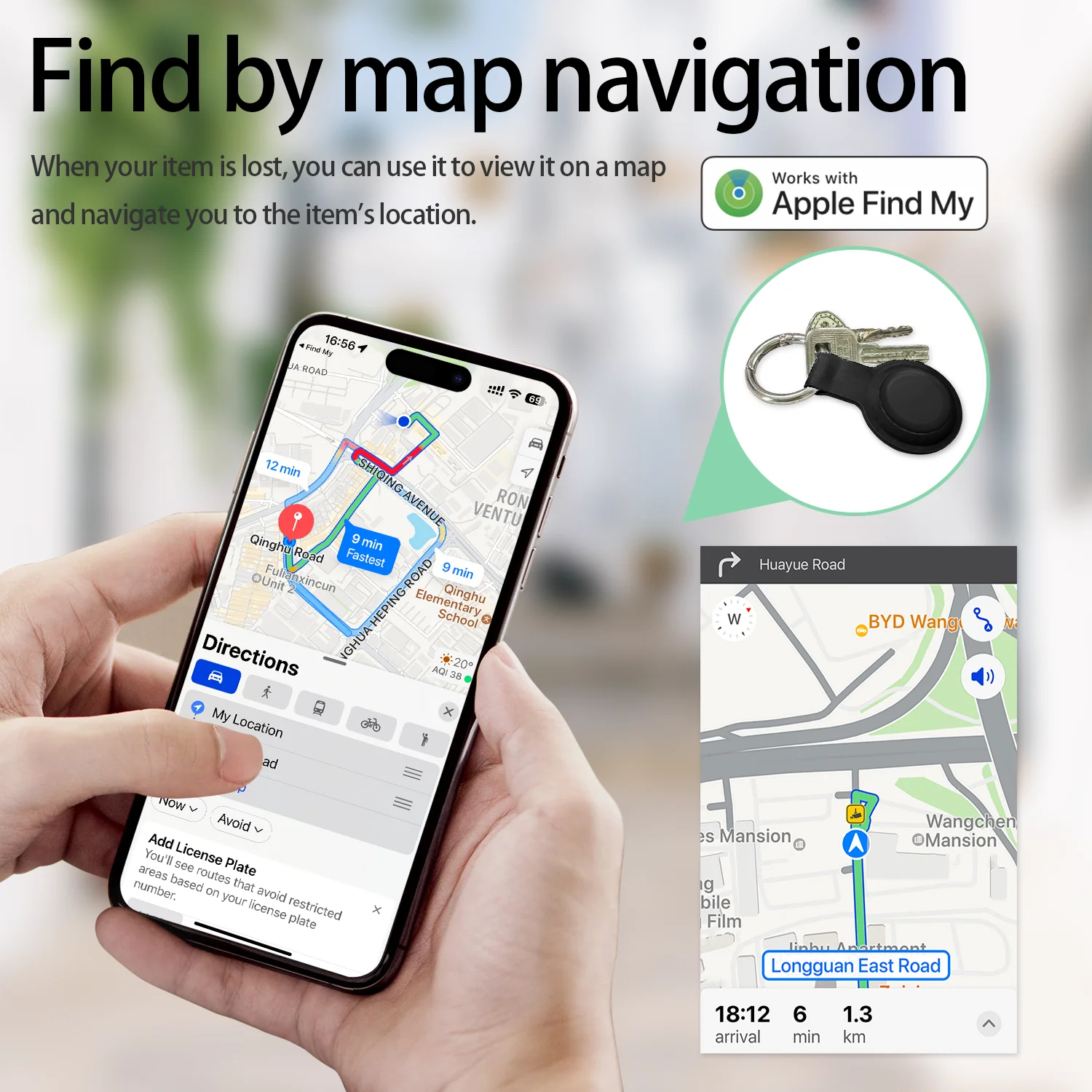 Micflip localizador de segurança smarttrack link etiqueta inteligente com apple encontrar minha chave bluetooth gps rastreador para earbud bagagem mfi finder ios