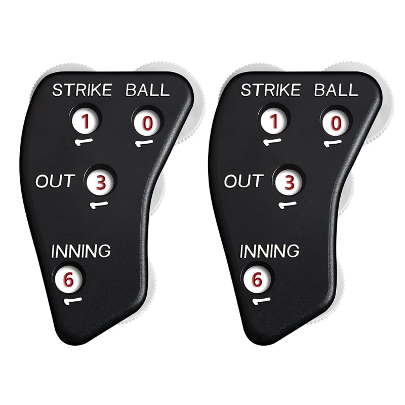 2Pcs Baseball Umpire Clicker, 4 Baseball Umpire Not Easy to Slide Baseball Counter Clicker for Softball