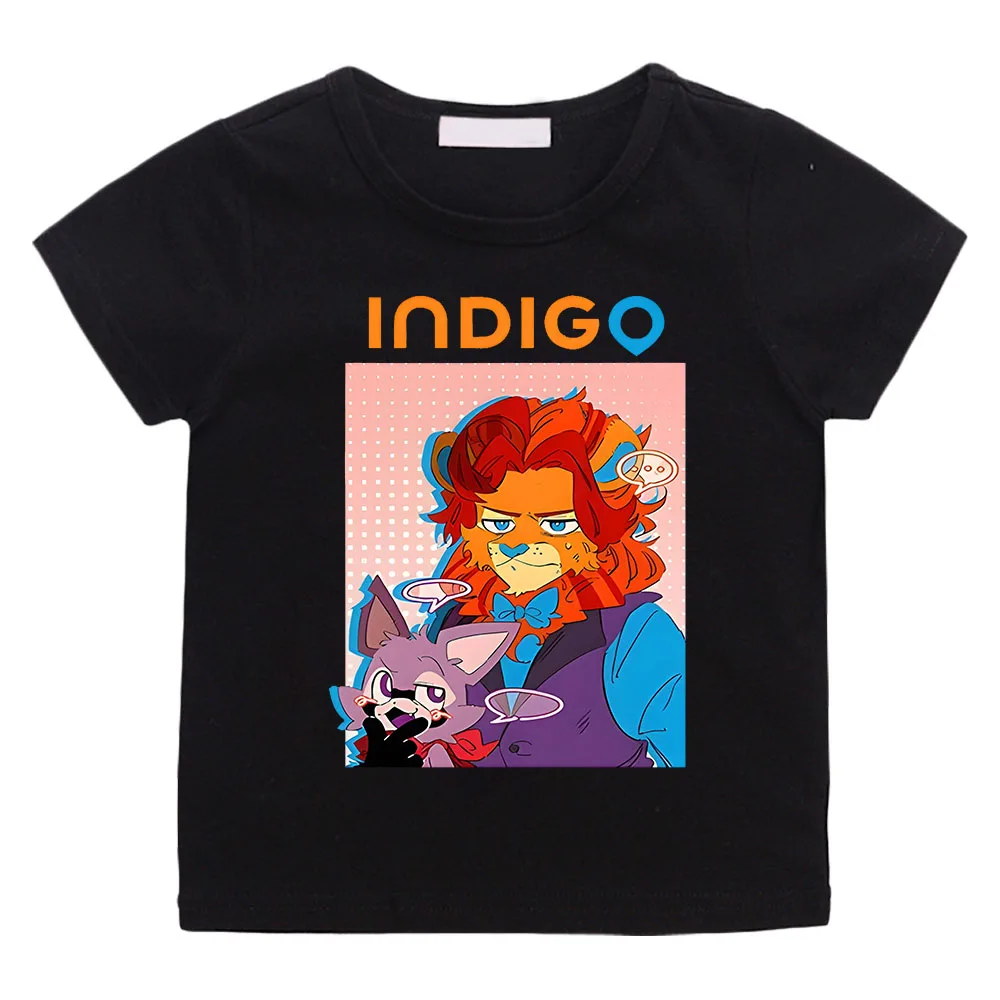 

Indigo Park Lion Kids T-shirt Children Cartoon Short Sleeve Kawaii Casual Clothes Boy Girl Tee Shirt High Quality Camisetas Tops