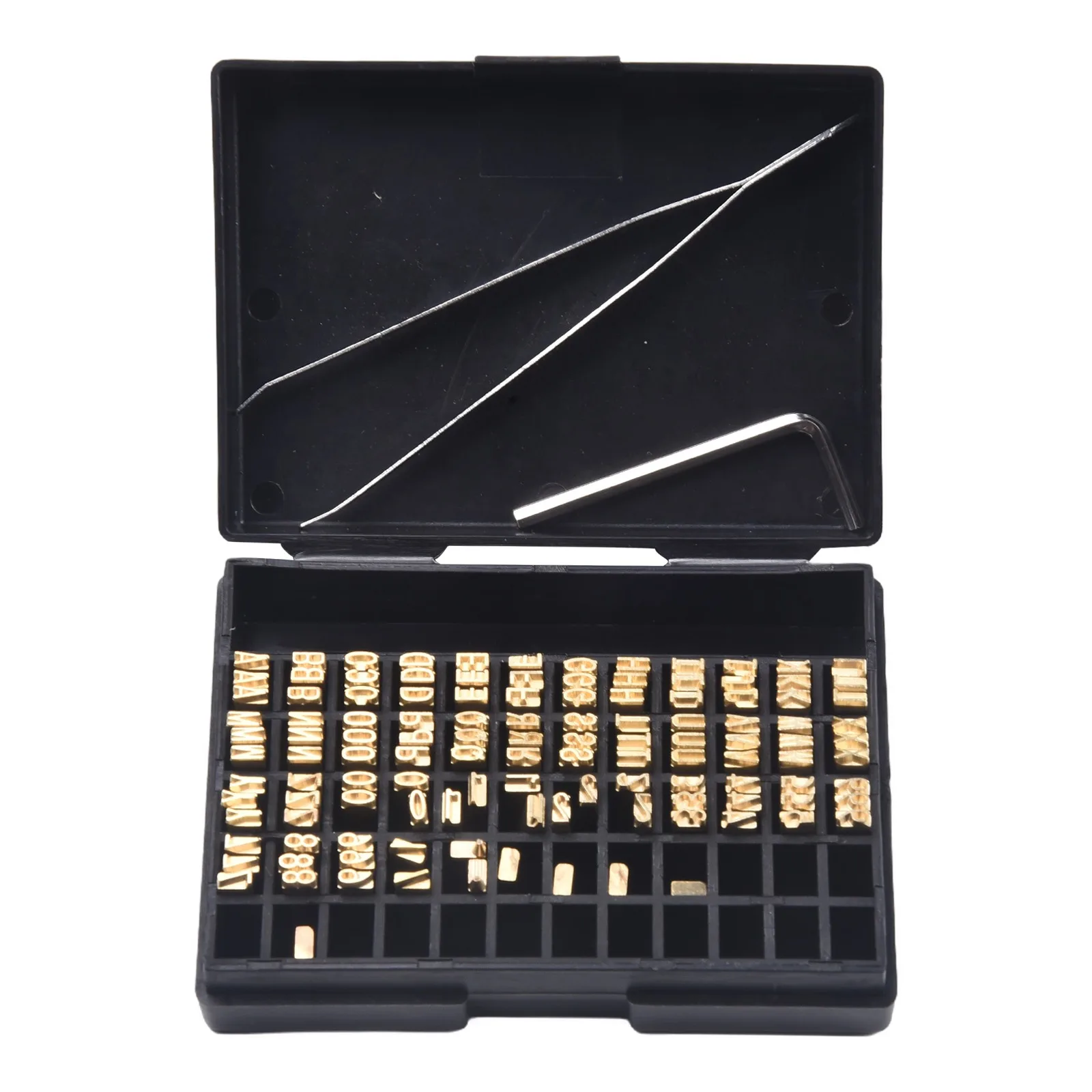 

1set 2*3*15mm Hot Stamping Copper Letter Thermal Ribbon Printing Font Coding Machine Word Grain For Manual Coding Machine