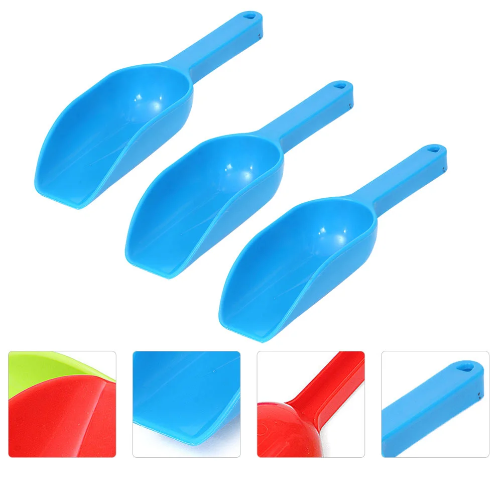 3Pcs Lightweight Plastic Sand Shovels Beach Playthings Snow Shovels for Kids